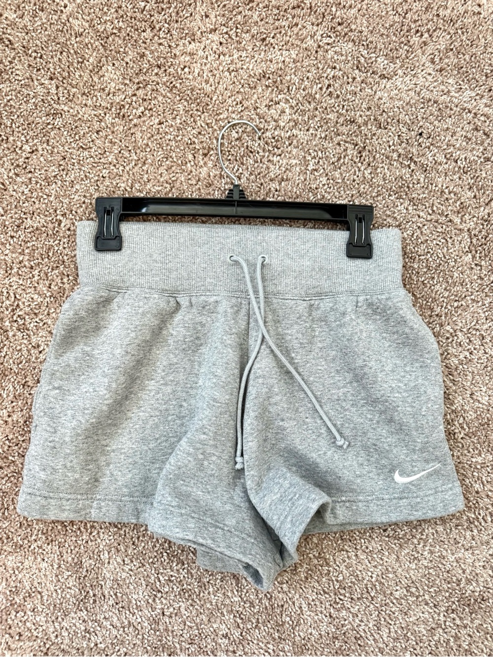 Nike Women's Light Gray Athletic Drawstring Shorts